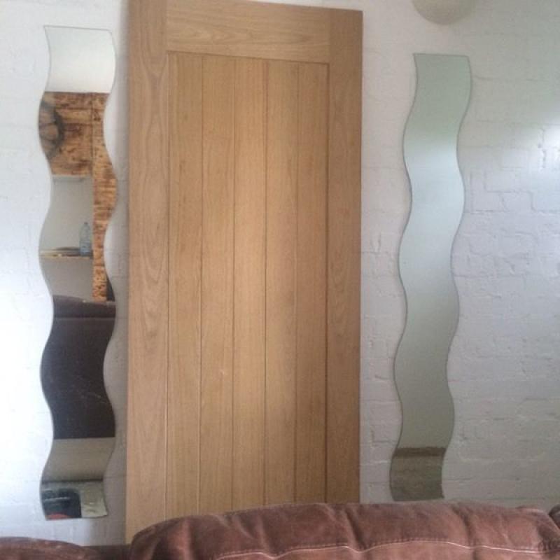 New oak door