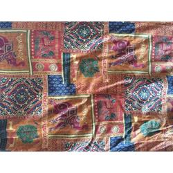 Mosaic/Elephant Print Thick Curtains 95"