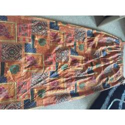 Mosaic/Elephant Print Thick Curtains 95"