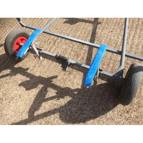 Launching trolley trailer for rib rigid inflatable boat, sailing dinghy, tender.