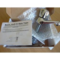 Two pair of chrome taps, 1 for bath (DCM102-8/20) and the other pair for sink (DCM101-8/20). Unused.