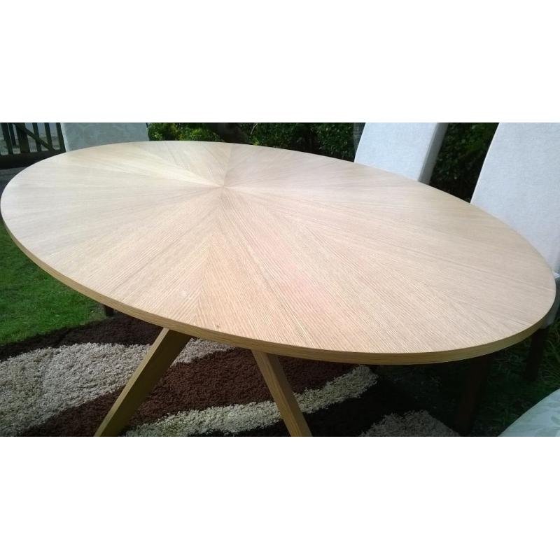 Ex-display Designer Oak Oval Dining Table