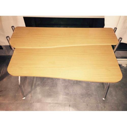 Solid and practical office desk on two levels