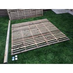 Contemporary 6x6ft trellis/fencing panels, pressure treated timber