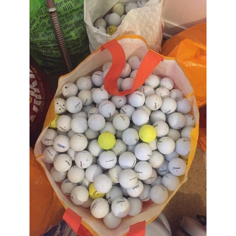 100 used golf balls