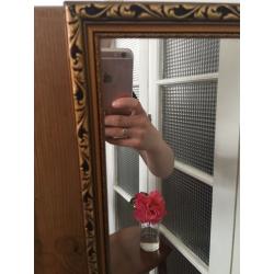 FREE DELIVERY TALL MIRROR GOLD FRAME GOOD CONDITION