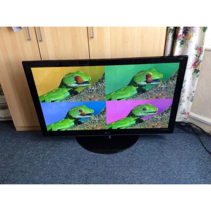 LG 50 INCH FULL HD 1080P PLASMA TV WITH DIGITAL FREEVIEW BUILT IN.