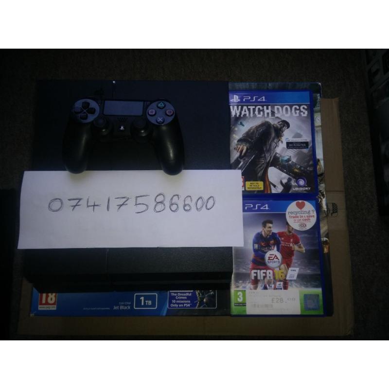 PS4 1000GB + 7 GAMES + 8 MONTH ONLINE