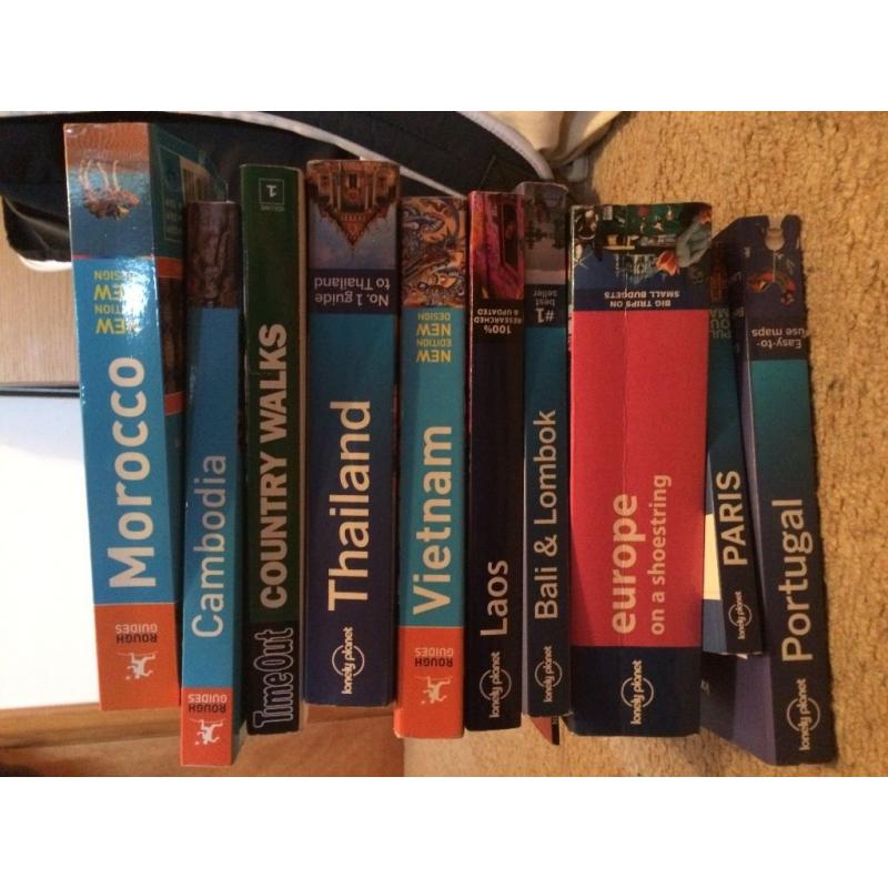 10 Travel guides - Lonely Planet and Rough Guides