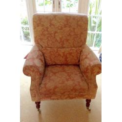 Sofa and 2 chairs, country house/traditional style, part feather filled cushions