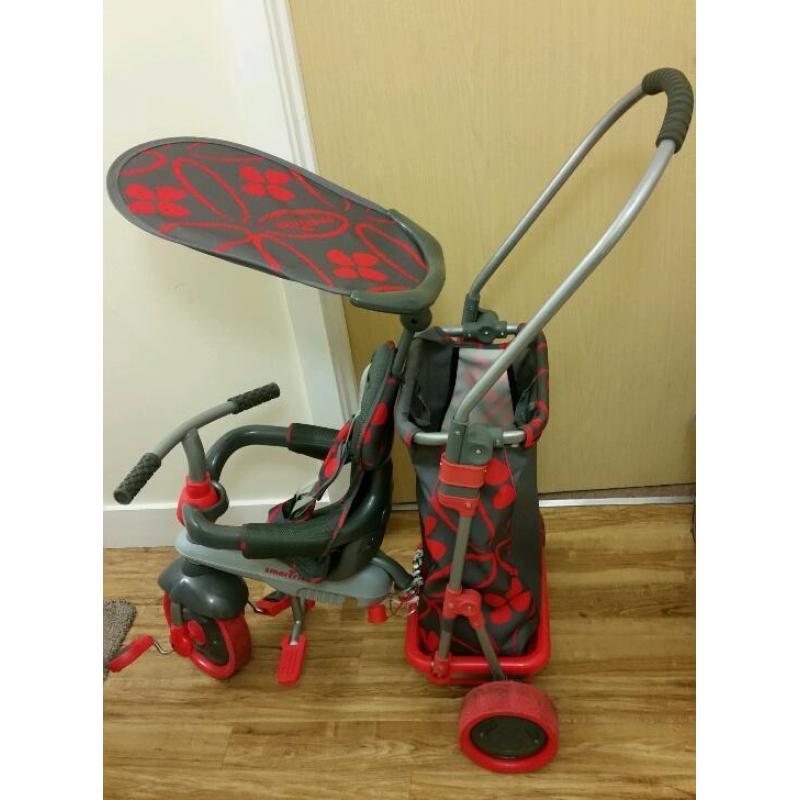 Smart Trike & Go 5 in 1 with Touch Steering Excellent Condition * HTF*