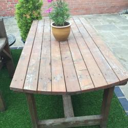 Garden table and 4 chairs
