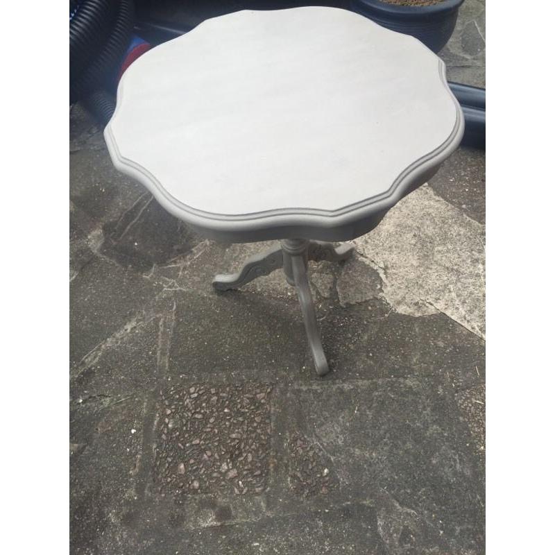Lovely heavy grey side table