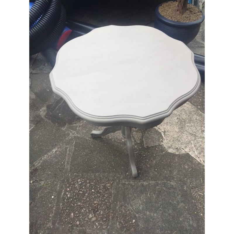 Lovely heavy grey side table