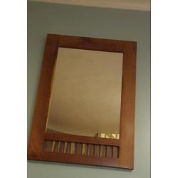 Mango wood large mirror