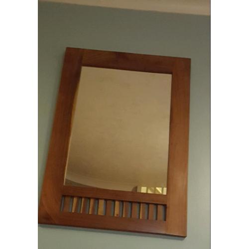 Mango wood large mirror
