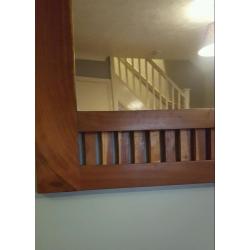Mango wood large mirror