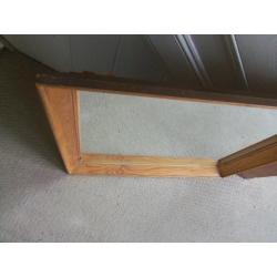 Pine wood mirror in excellent condition 71cm X 71cm