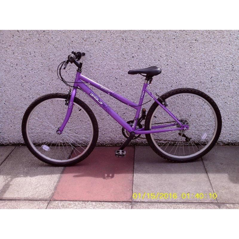 Ladies Purple Verona Bike As New