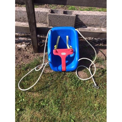 Little tikes blue baby swing