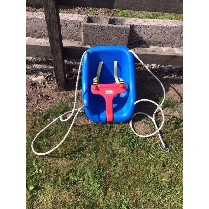 Little tikes blue baby swing