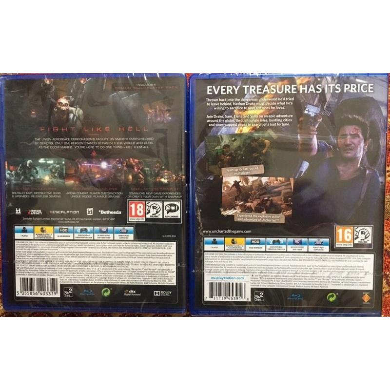 Ps4 Uncharted 4 n DOOM