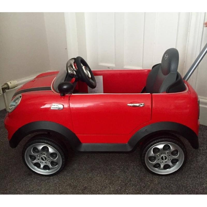 Mini Cooper push buggy/ride on with sound