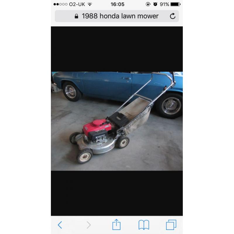 Wanted 21" Honda lawnmower like the 1in photo