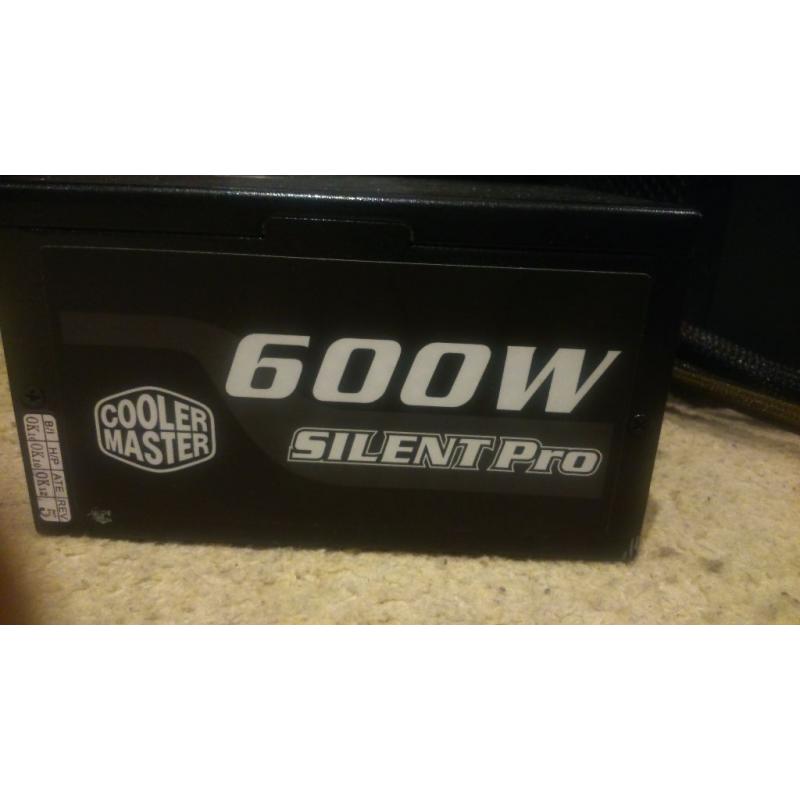Power Supply - Cooler Master Silent Pro 600 Watt.
