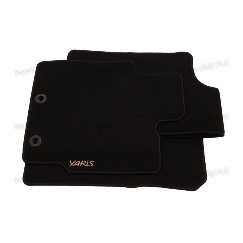Genuine Toyota 1x Tailored Car Textile Floor Mats Yaris July 2011 - Present