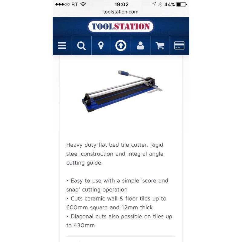 Heavy duty tile cutter