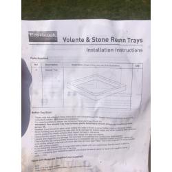 Brand new white shower tray