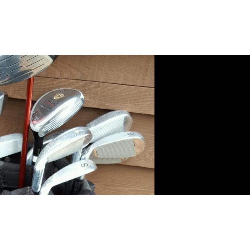 Golf Clubs and bag