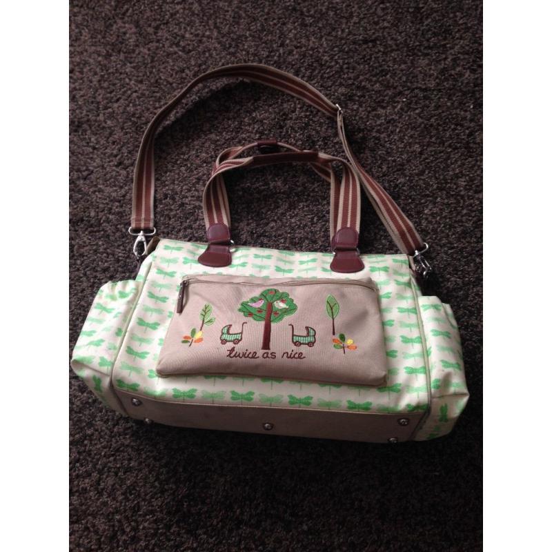 Pink Lining twice as nice changing bag