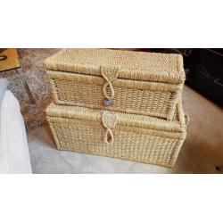 Cane boxes, matching, for sale.