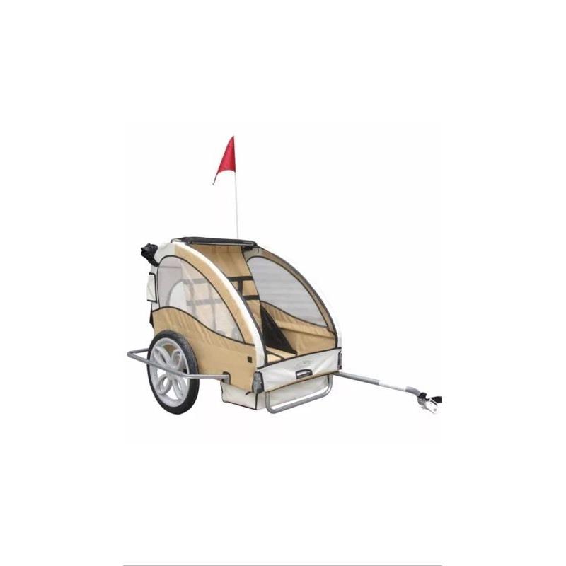 Double child's bike trailer