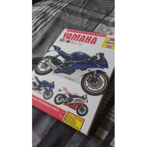 Yamaha r6 haynes hard back manual 2006-2013