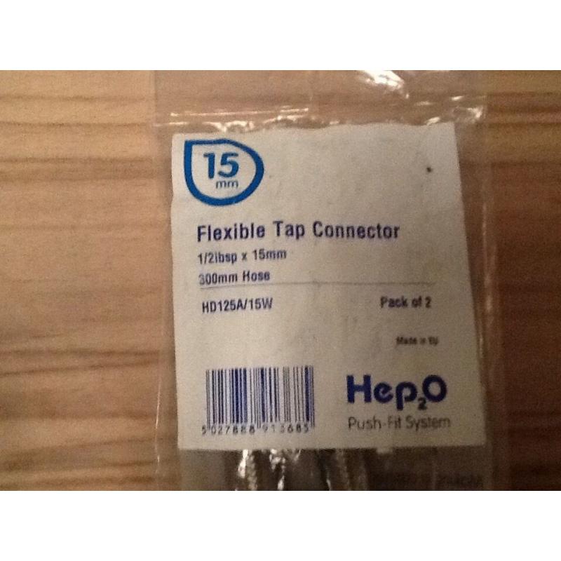 Hep2o 15mm X 1/2" X 300mm Flexible Tap Connector