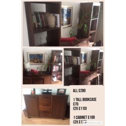 Cabinets library livingroom