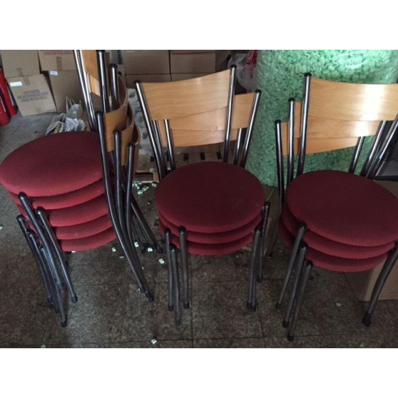 ROUND PADDED cafe style CHAIRS for sale (14 in total)