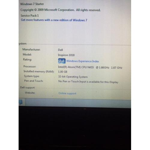 2x Dell Inspiron Mini Laptop