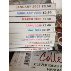 Back issues of Country Living magazines for sale.