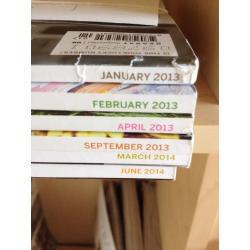 Back issues of Country Living magazines for sale.