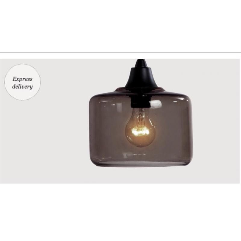 Two beautiful glass lightshades. Brand new