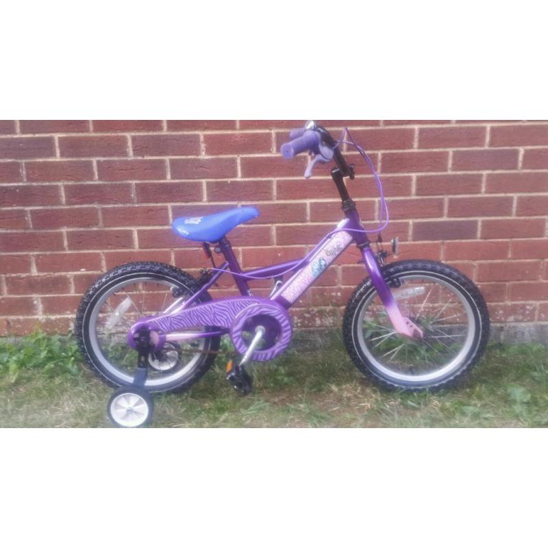 Purple kid's bike