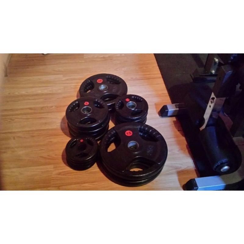 Heavy Duty Power Rack + Lat&Low Attachment + Incline/Decline Bench + Weights