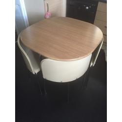 Table and chairs
