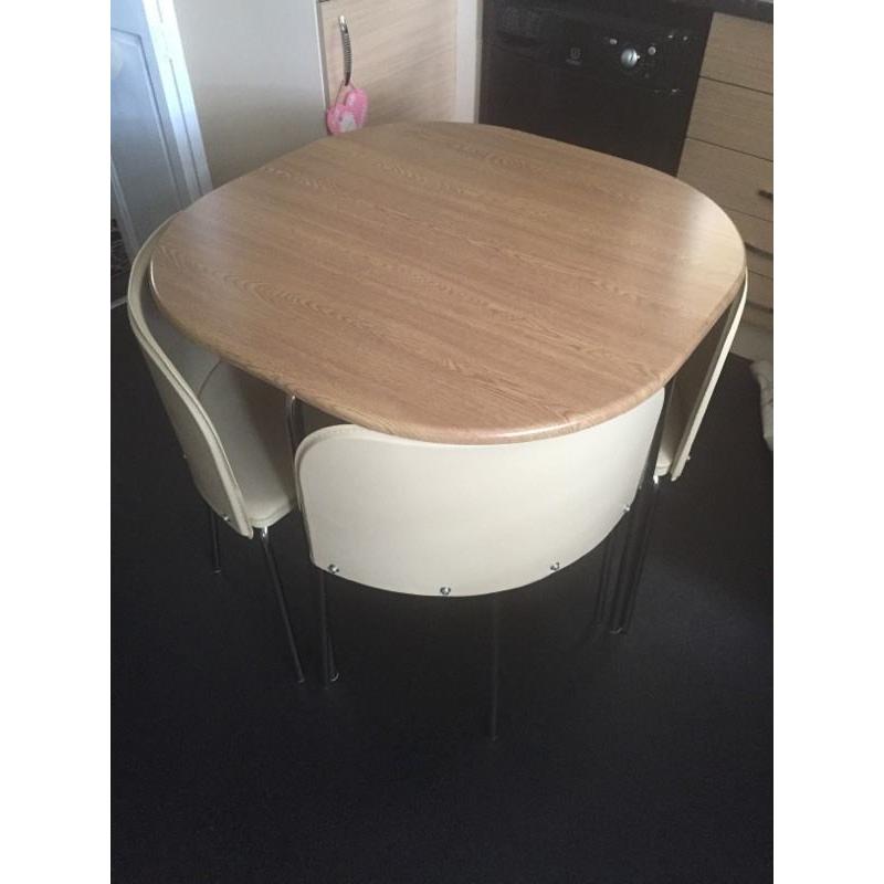 Table and chairs