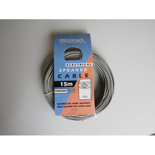 Speaker cable - 15 Metres. Suitable for audio speakers. Unused in original packing.