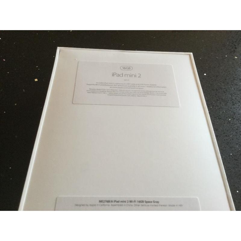 Apple iPad mini 2nd gen 16 gb wifi BRAND NEW SEALED full warranty ideal gift
